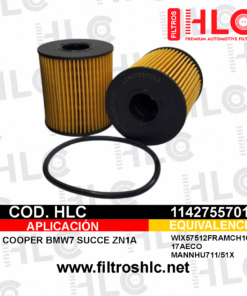 Filtro de aceite 11427557012
