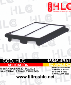 Filtro de aire 16546-4BA1B