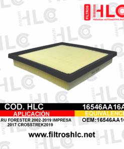 Filtro de aire 16546AA16A
