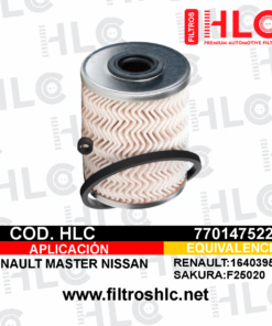 Filtro de elemento de combustible 7701475229