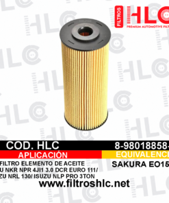 Filtro de aceite 8-98018858-0