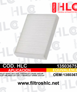 Filtro de cabina 13503675