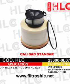 Filtro de combustible 23390-0L070 STANDAR