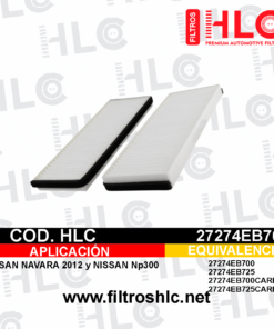 Filtro de cabina 27274EB700