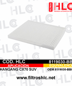Filtro de cabina 8119030-BB01