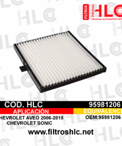 Filtro de cabina 95981206