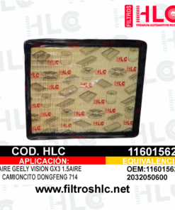 Filtro de aire 11601562